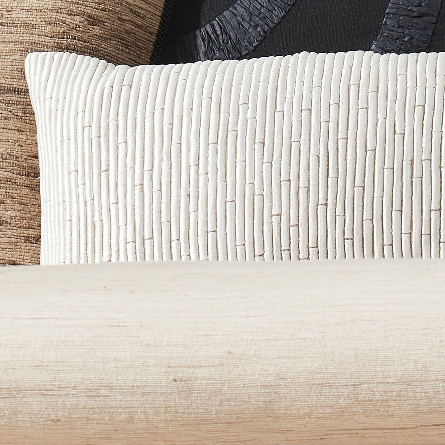 Donna Karan Embroidered Block Decorative Pillow