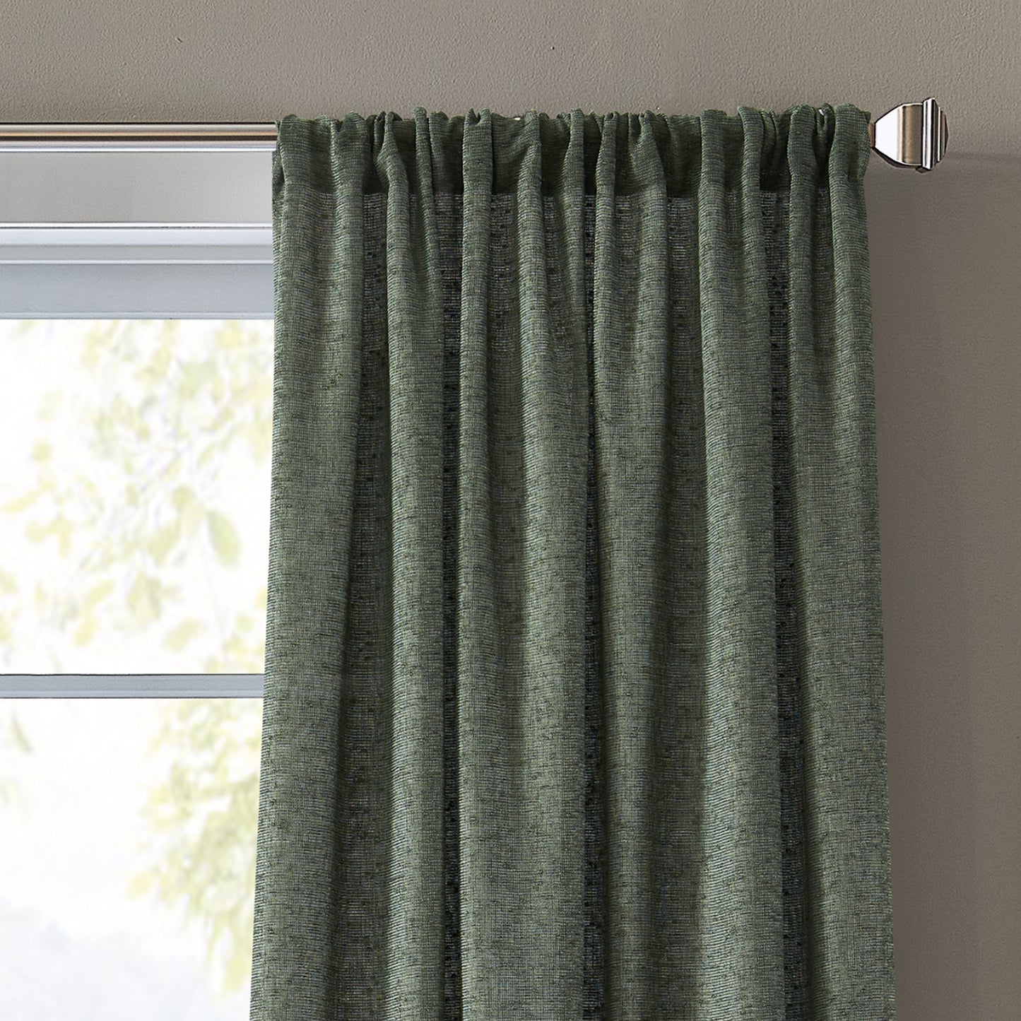 DKNY Boucle Chenille Room Darkening Curtain Panel Pair