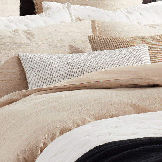 Donna Karan Embroidered Block Decorative Pillow