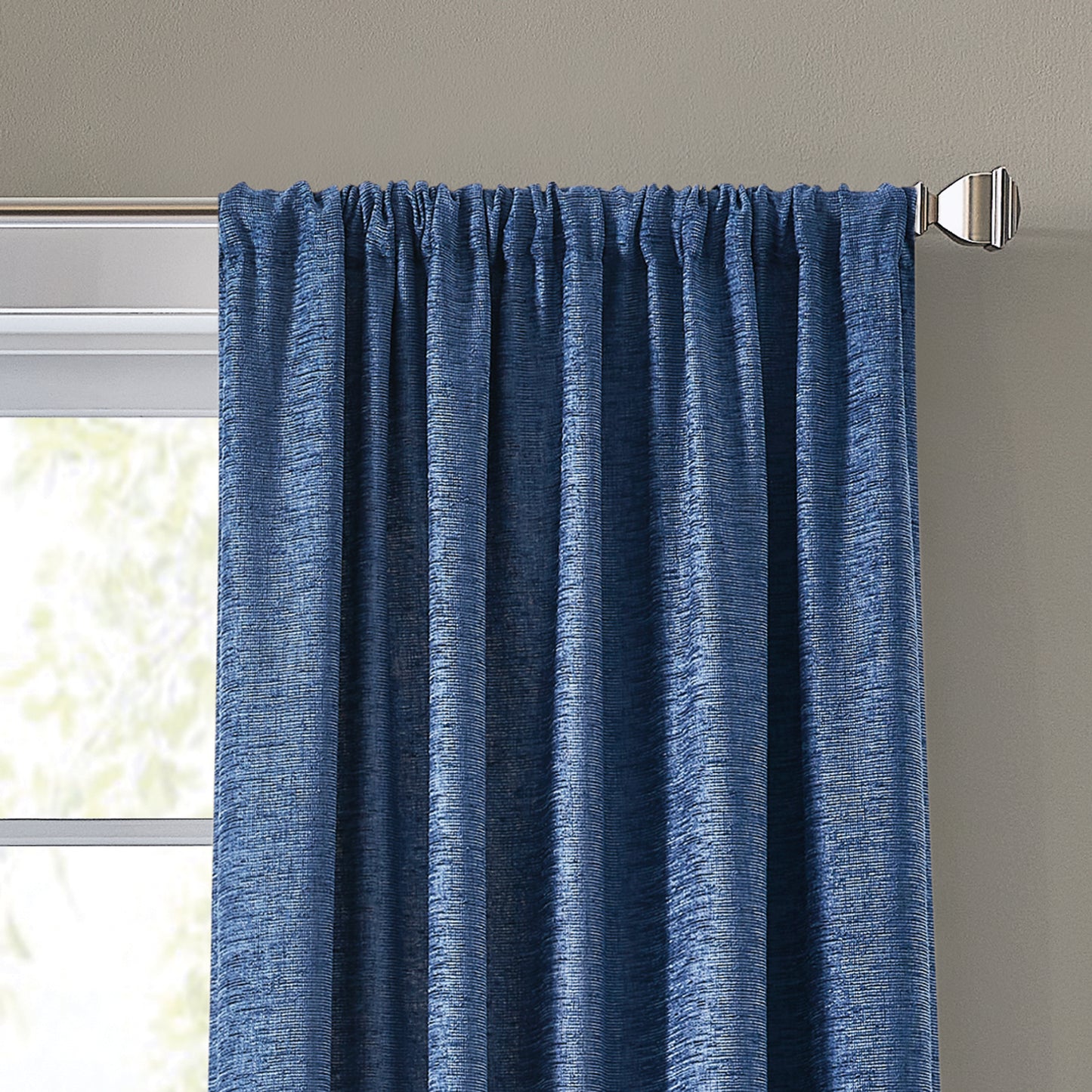 DKNY Boucle Chenille Room Darkening Curtain Panel Pair