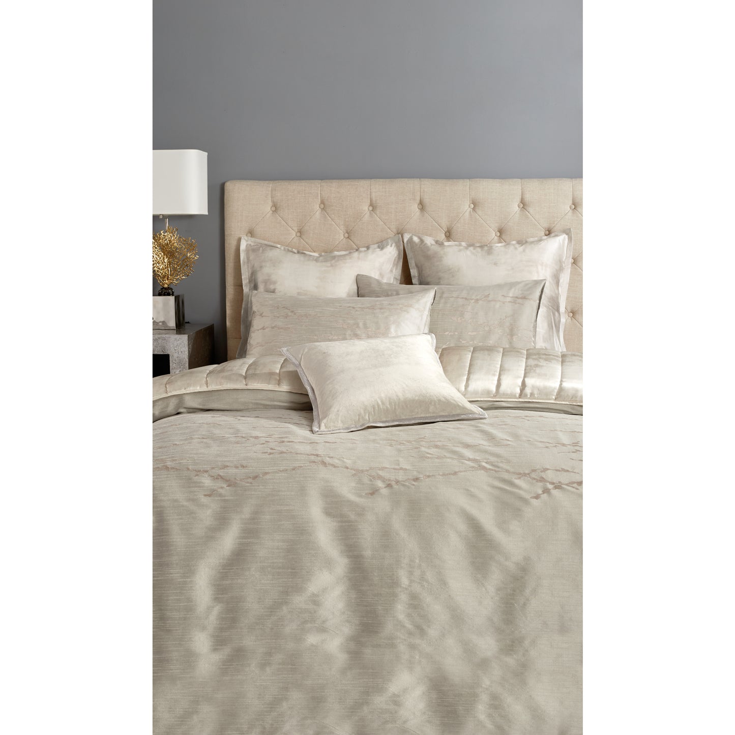 Michael Aram Velvet Metallic Stitch Decorative Pillow