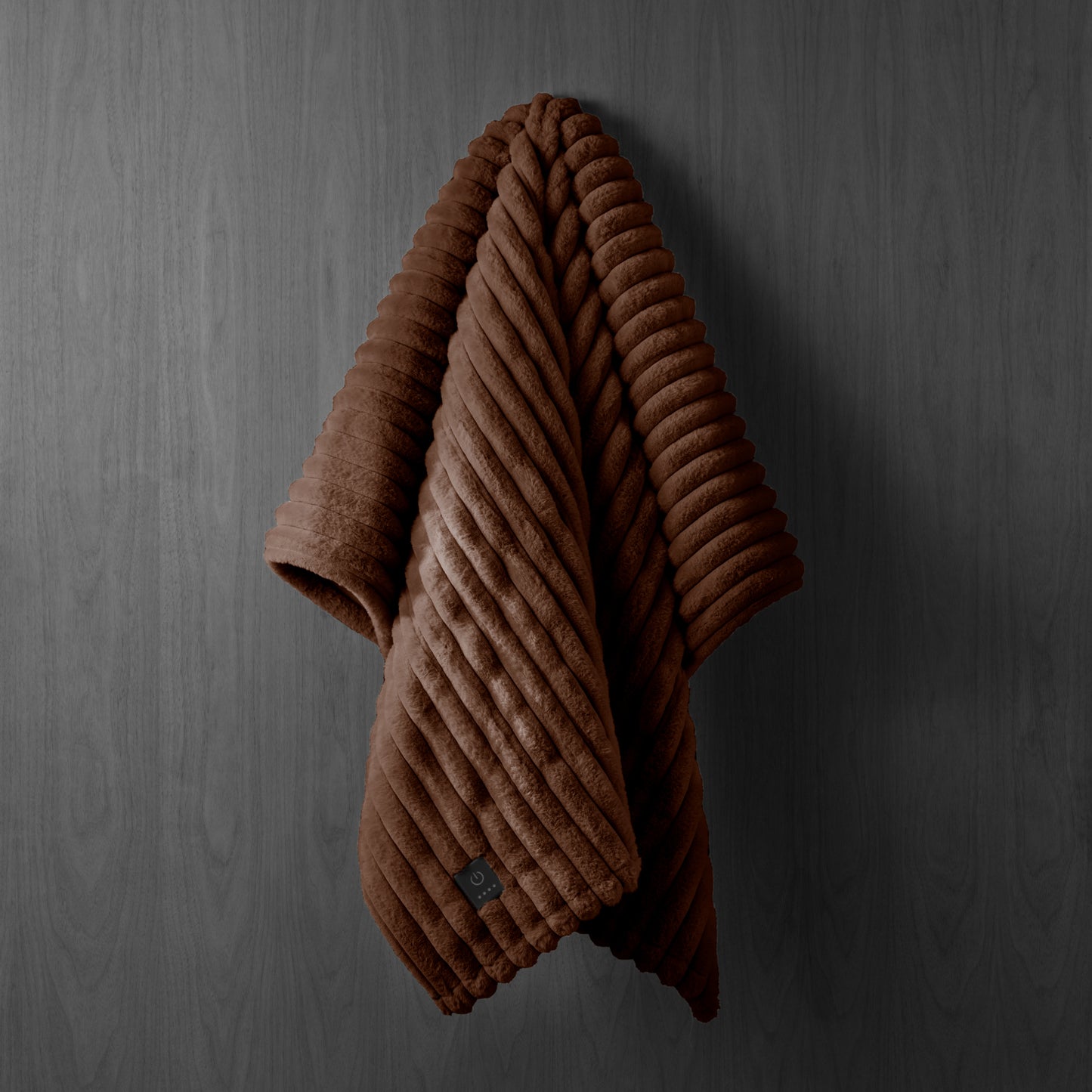 Brookstone Heated Faux Fur Throw