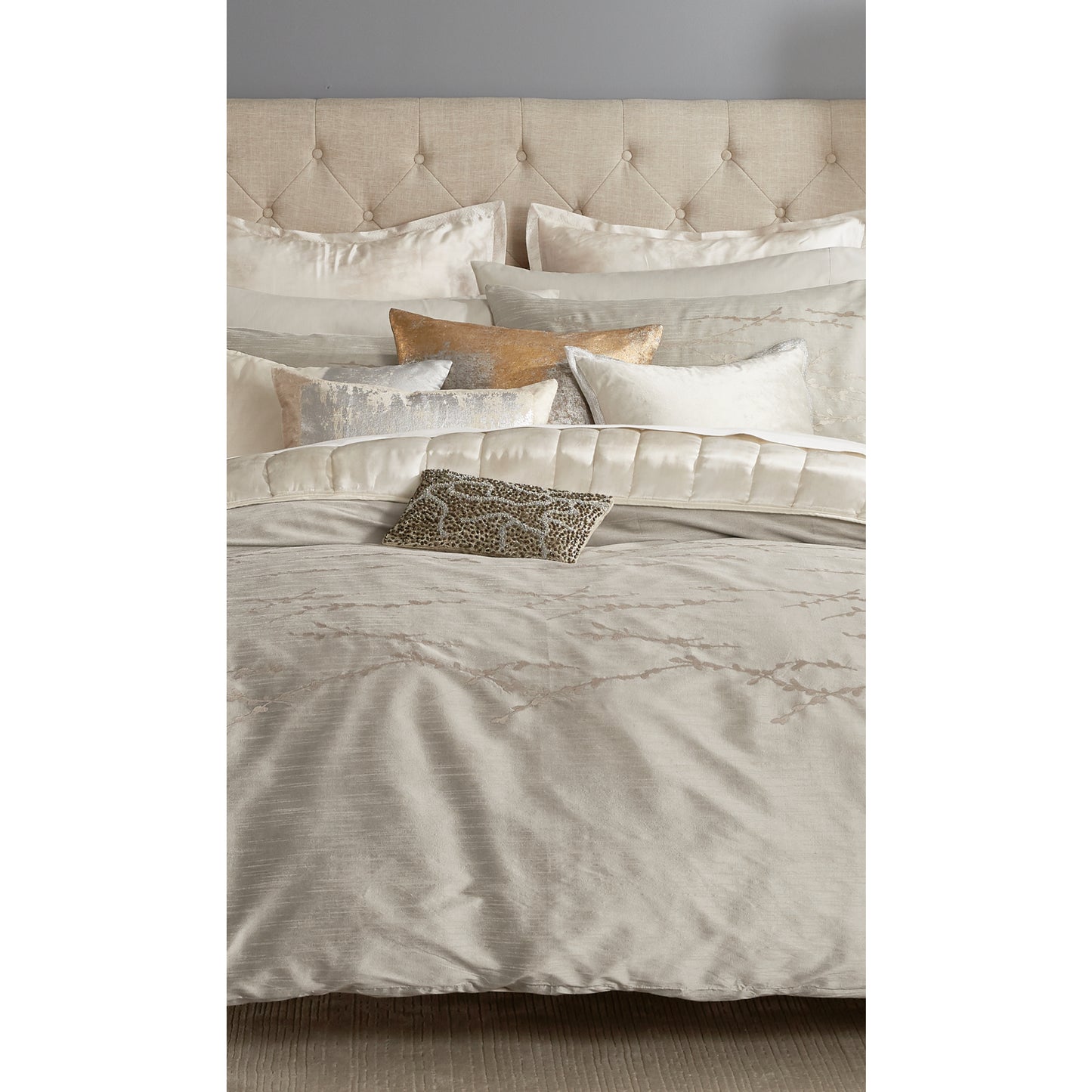 Michael Aram Velvet Metallic Stitch Decorative Pillow