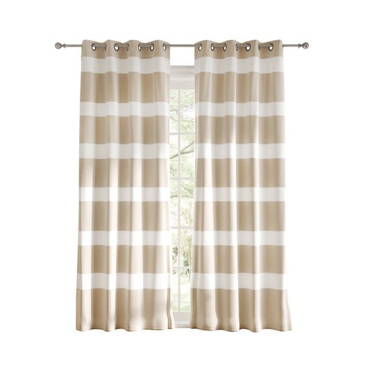 Tommy Hilfiger Breton Stripe Indoor/Outdoor Curtain Panel Pair
