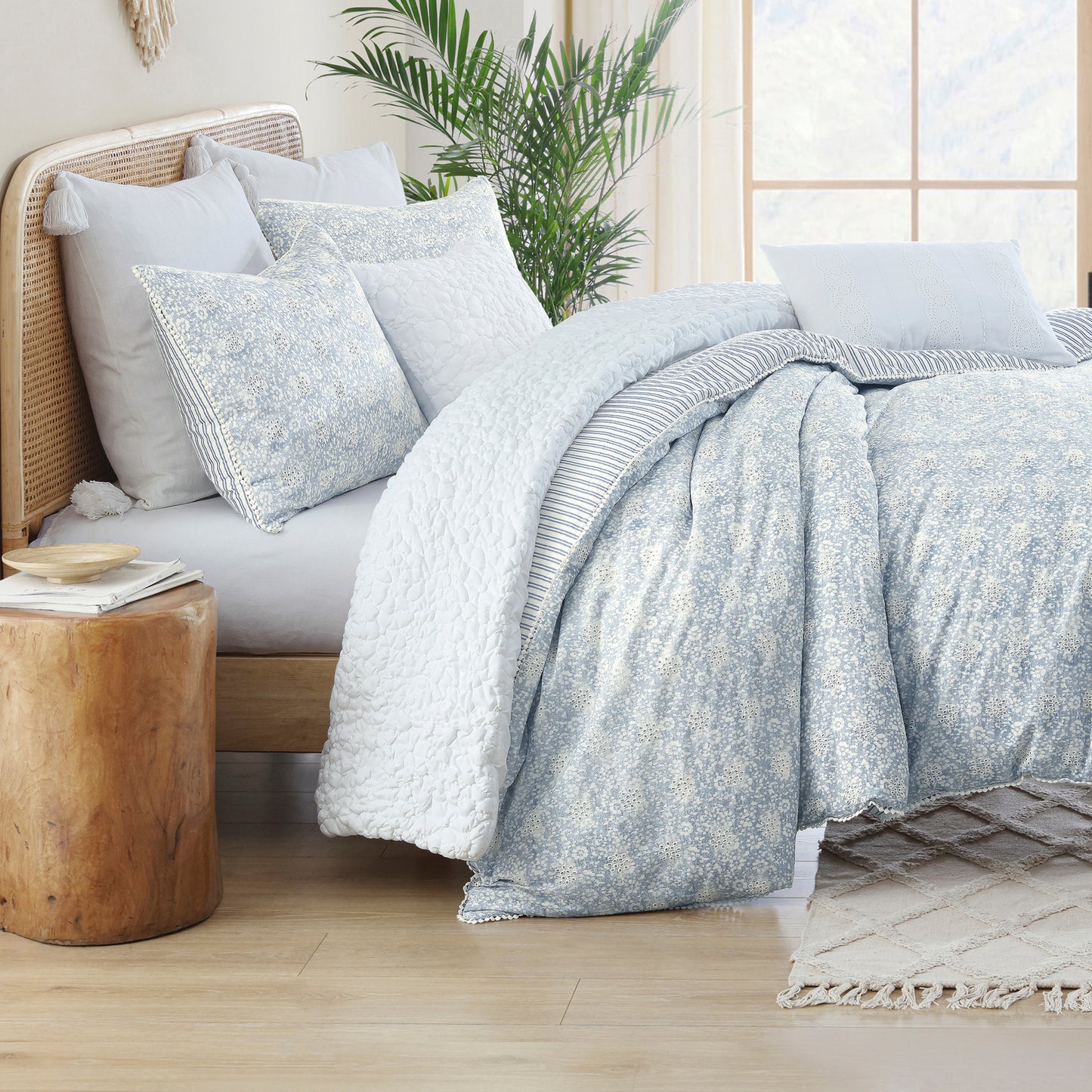 Peri Home Floral Bubble Pillow Set of 2