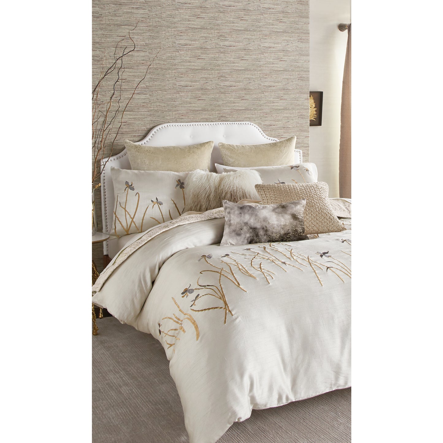 Michael Aram Metallic Knit Decorative Pillow