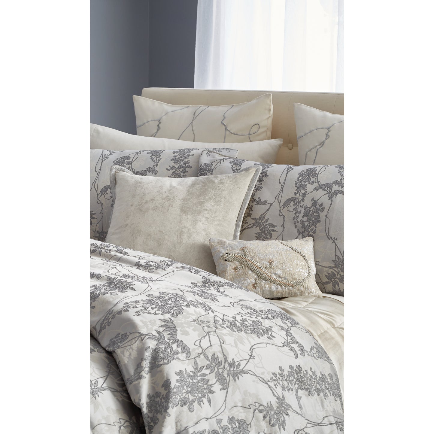 Michael Aram Velvet Metallic Stitch Decorative Pillow