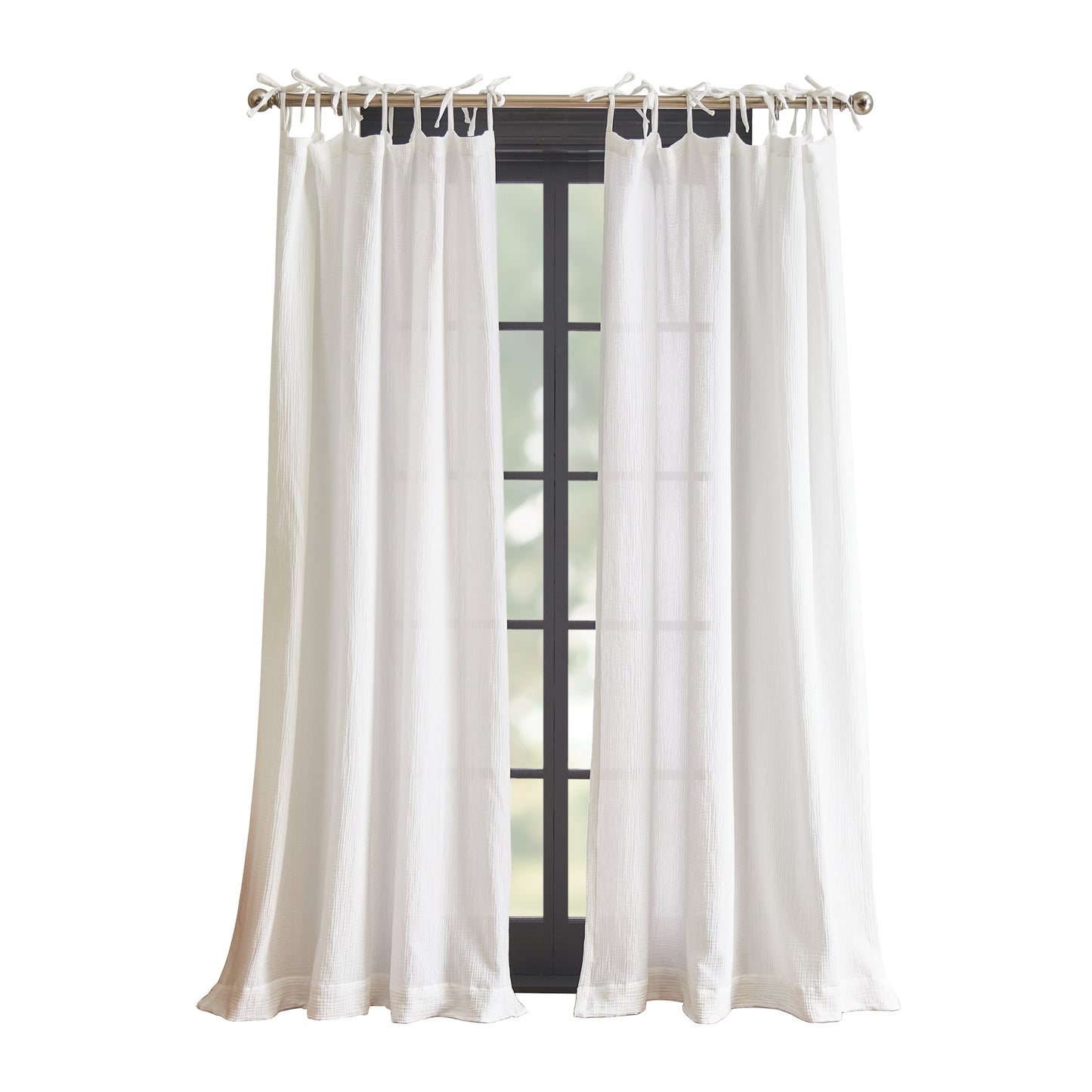 DKNY Pure Cotton Gauze Curtain Panel Pair