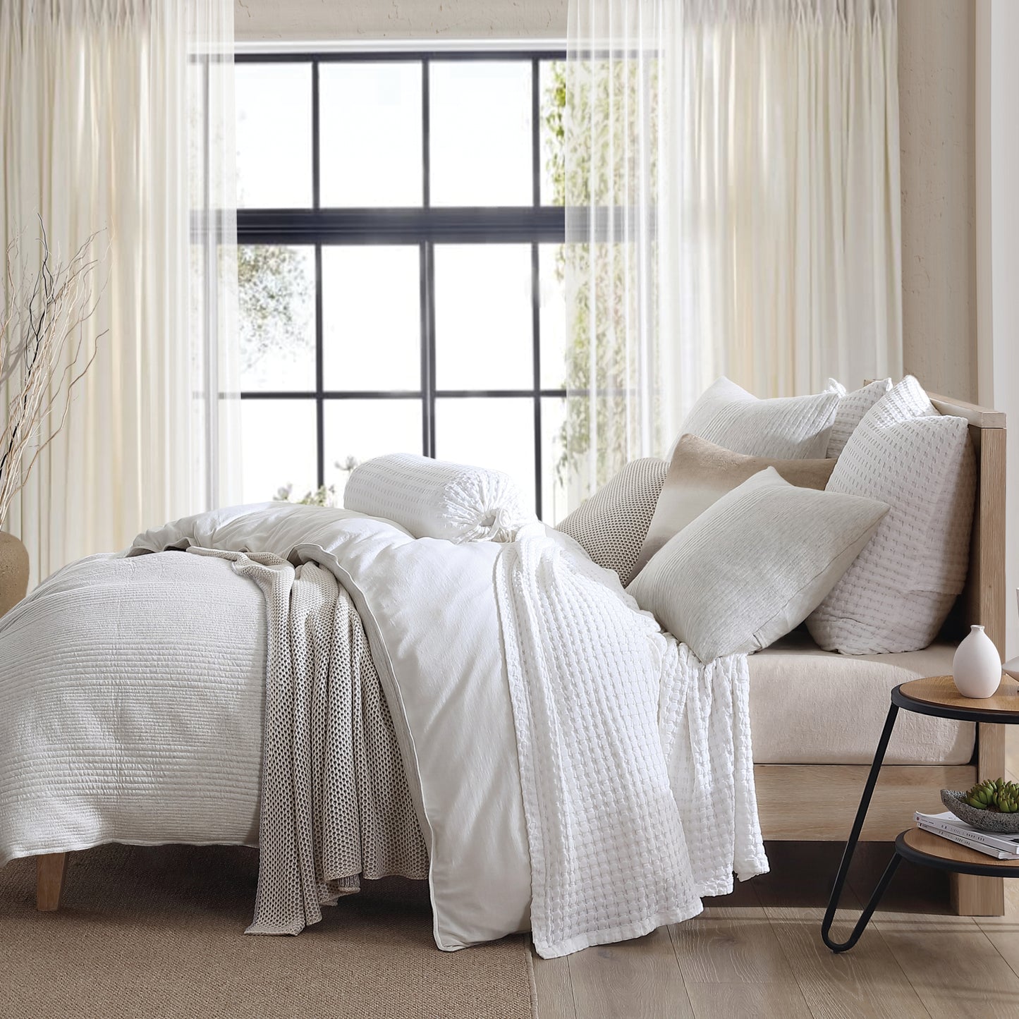 DKNY Pure Ribbed Jersey Duvet Set