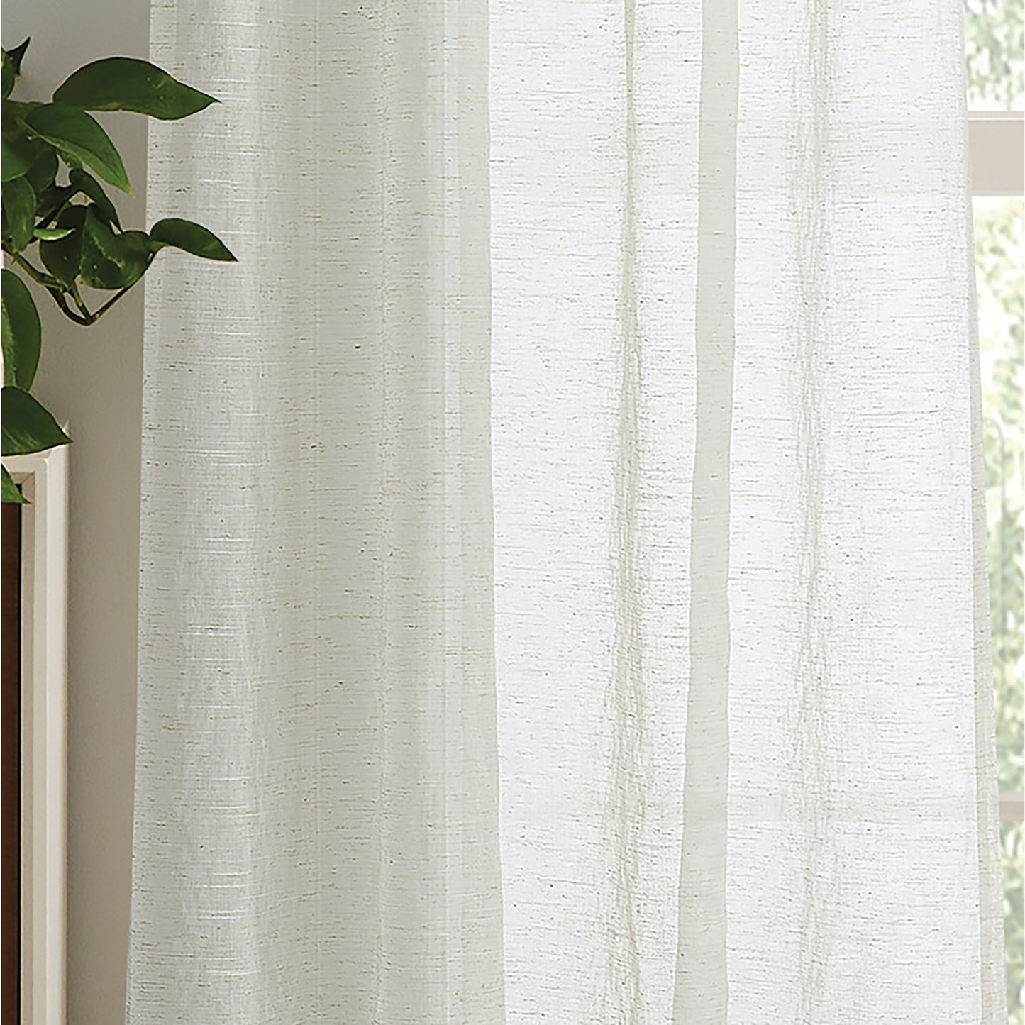 Martha Stewart Piece Macrame Curtain Poletop Panel Pair