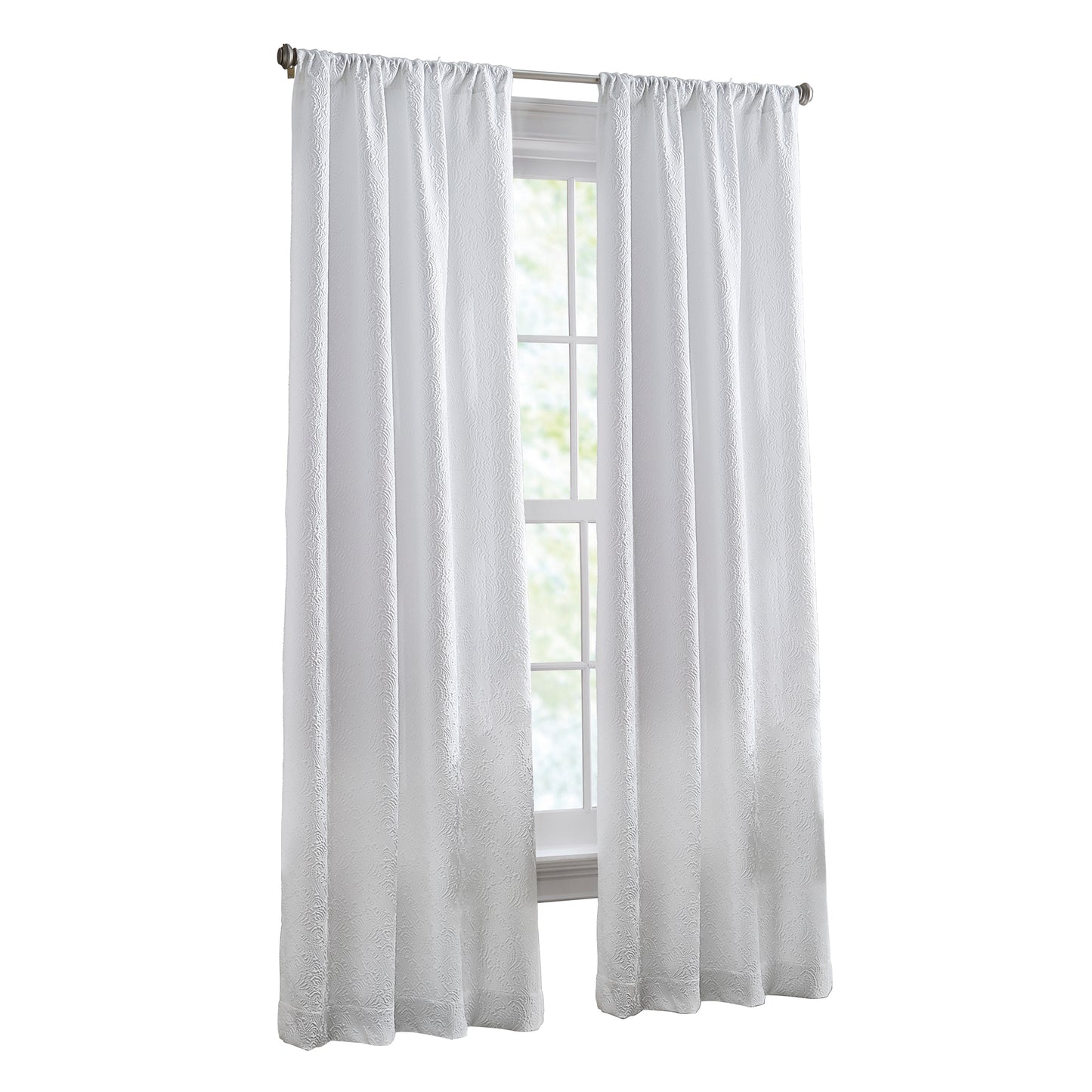 Peri Home Filigree Curtain Poletop Panel Pair