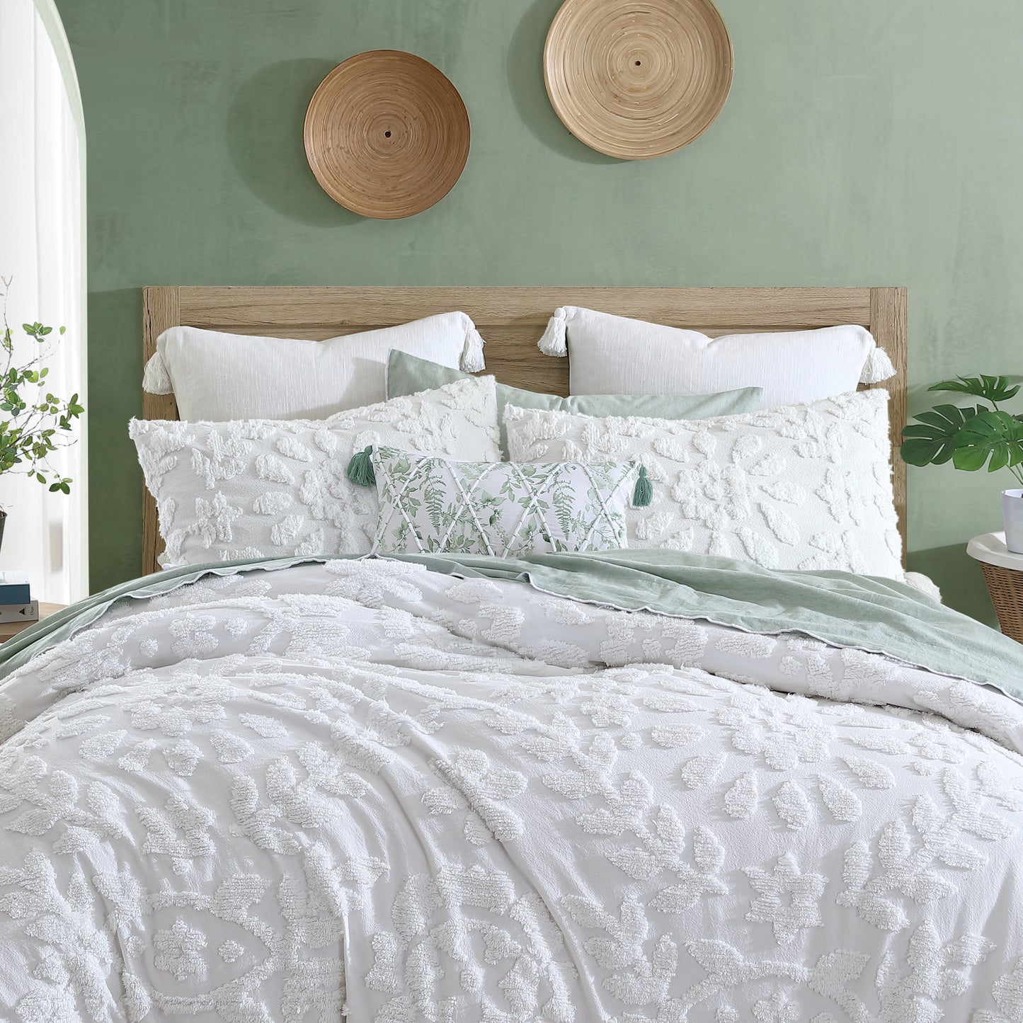 Peri Home Chenille Laurel Duvet Set
