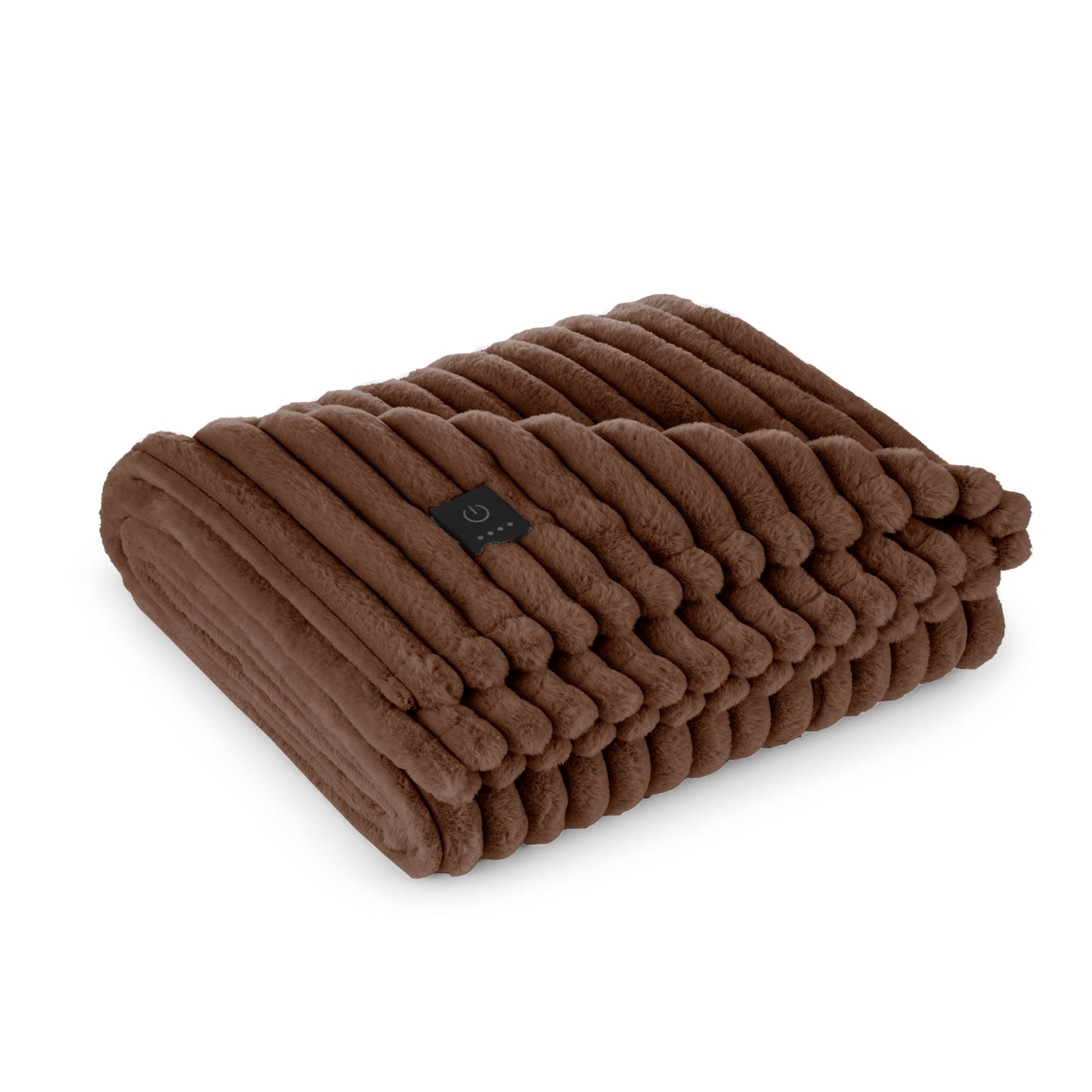 Brookstone Heated Faux Fur Throw