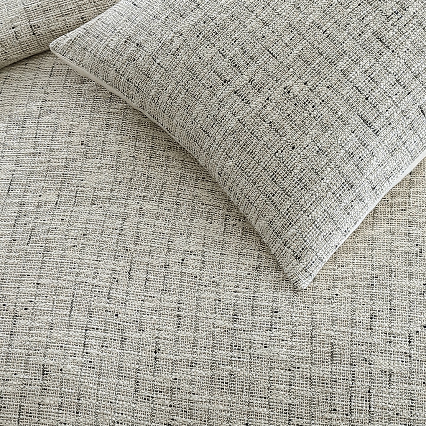 KARL LAGERFELD PARIS Metallic Tweed Duvet Set