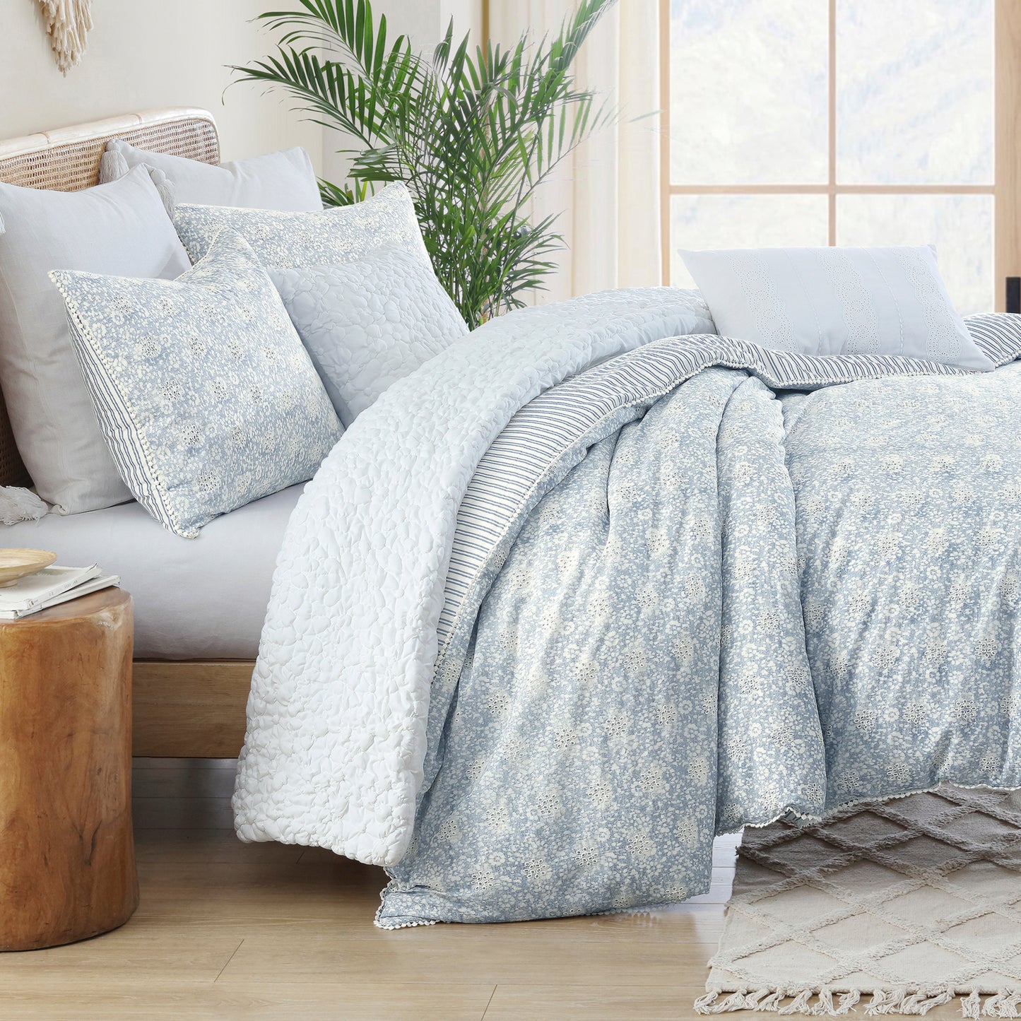 Peri Home Ikat Eyelet Duvet Set
