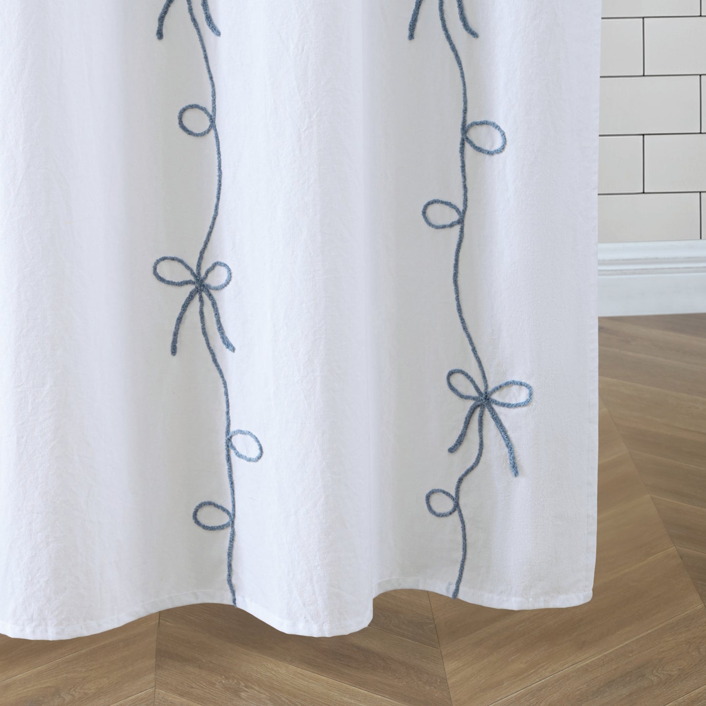 Peri Home Sasha Bows Shower Curtain
