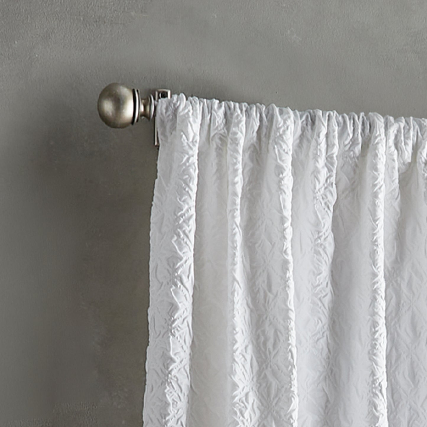 Peri Home Diamond Curtain Poletop Panel Pair