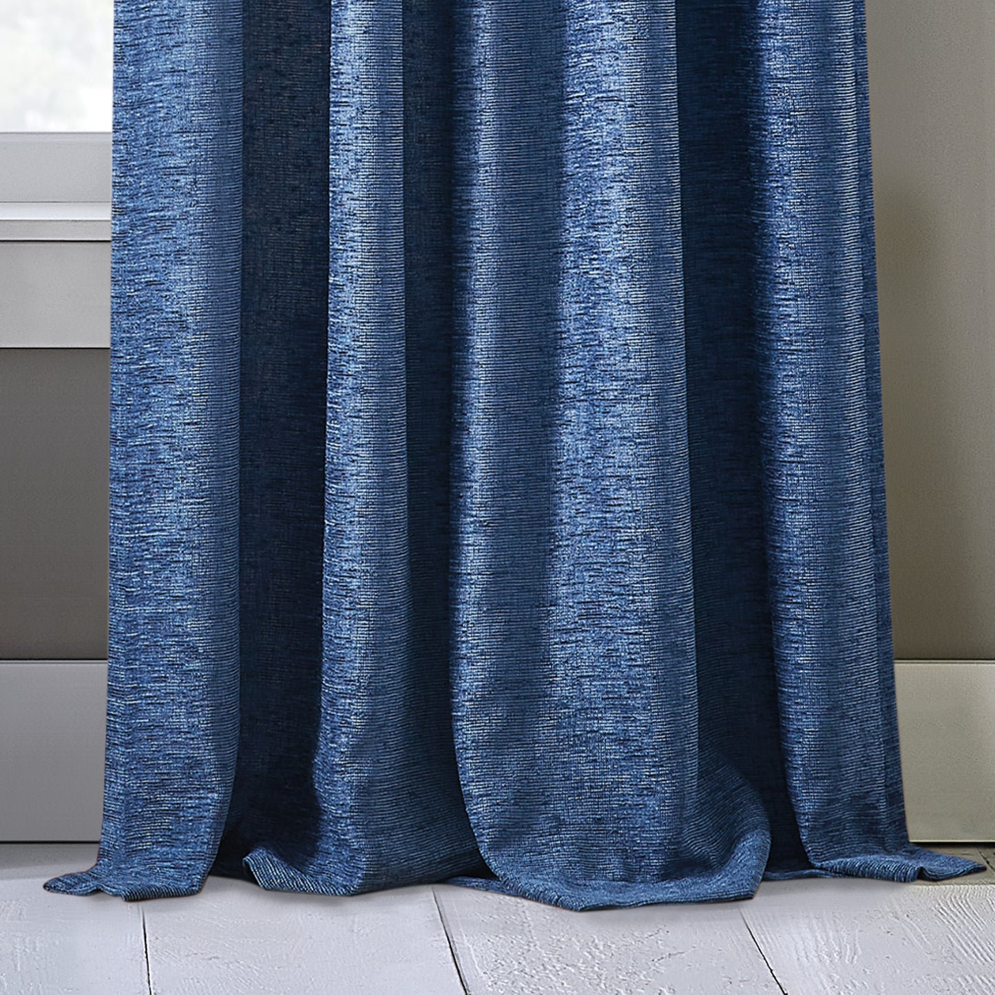 DKNY Boucle Chenille Room Darkening Curtain Panel Pair
