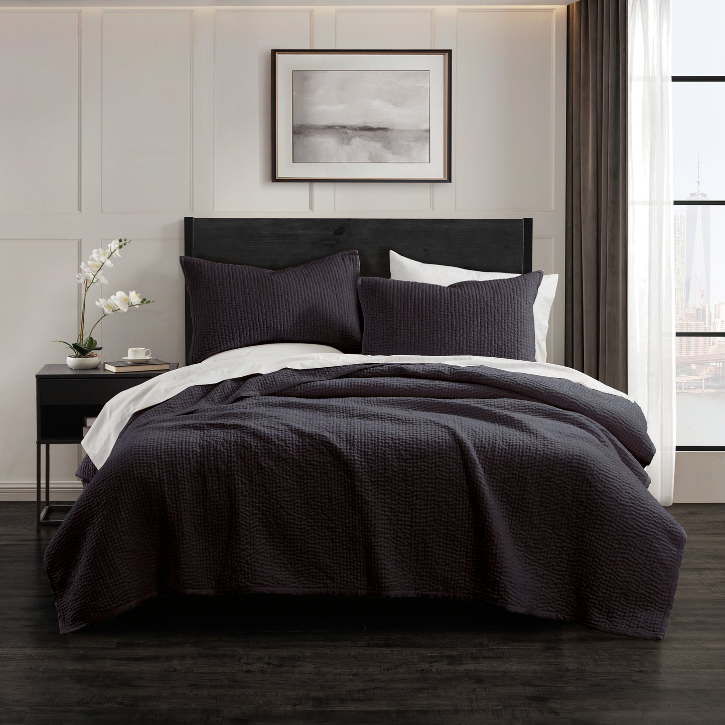 Donna Karan Home Velvet Quilt Collection