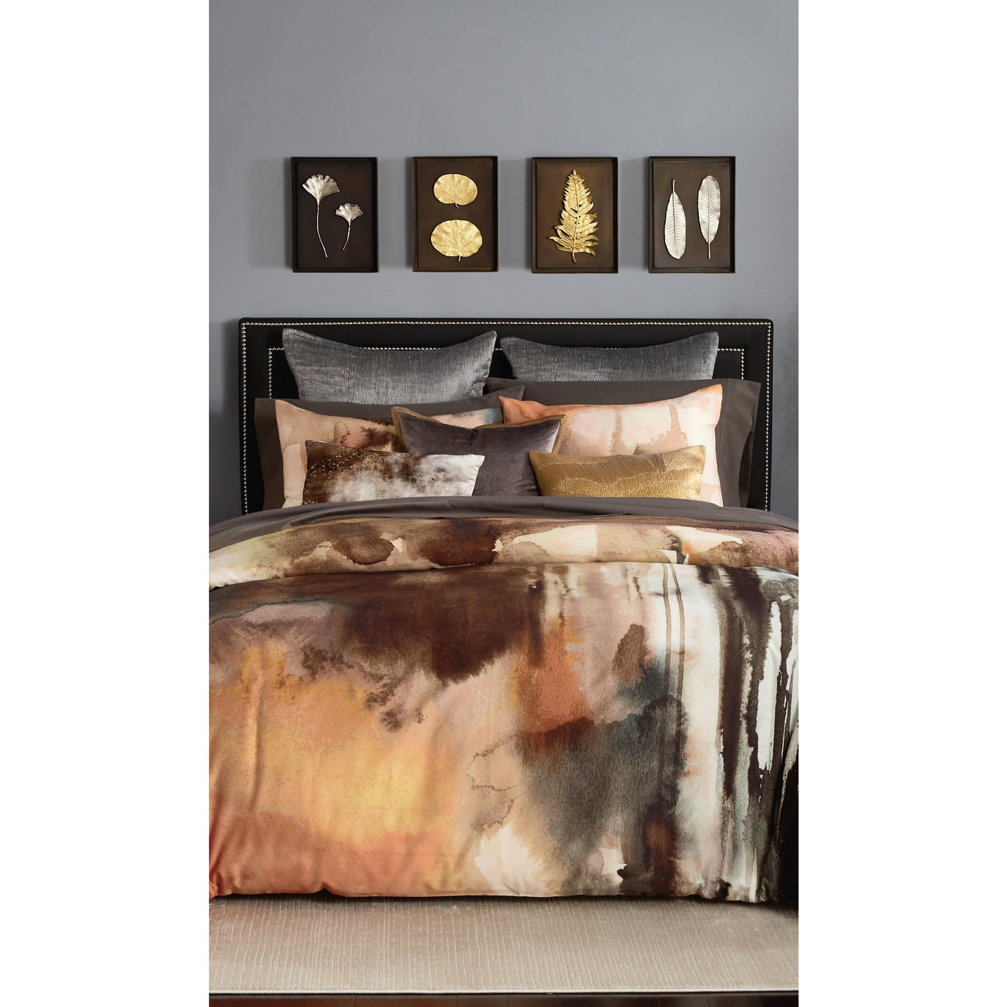 Michael Aram Velvet Metallic Stitch Decorative Pillow