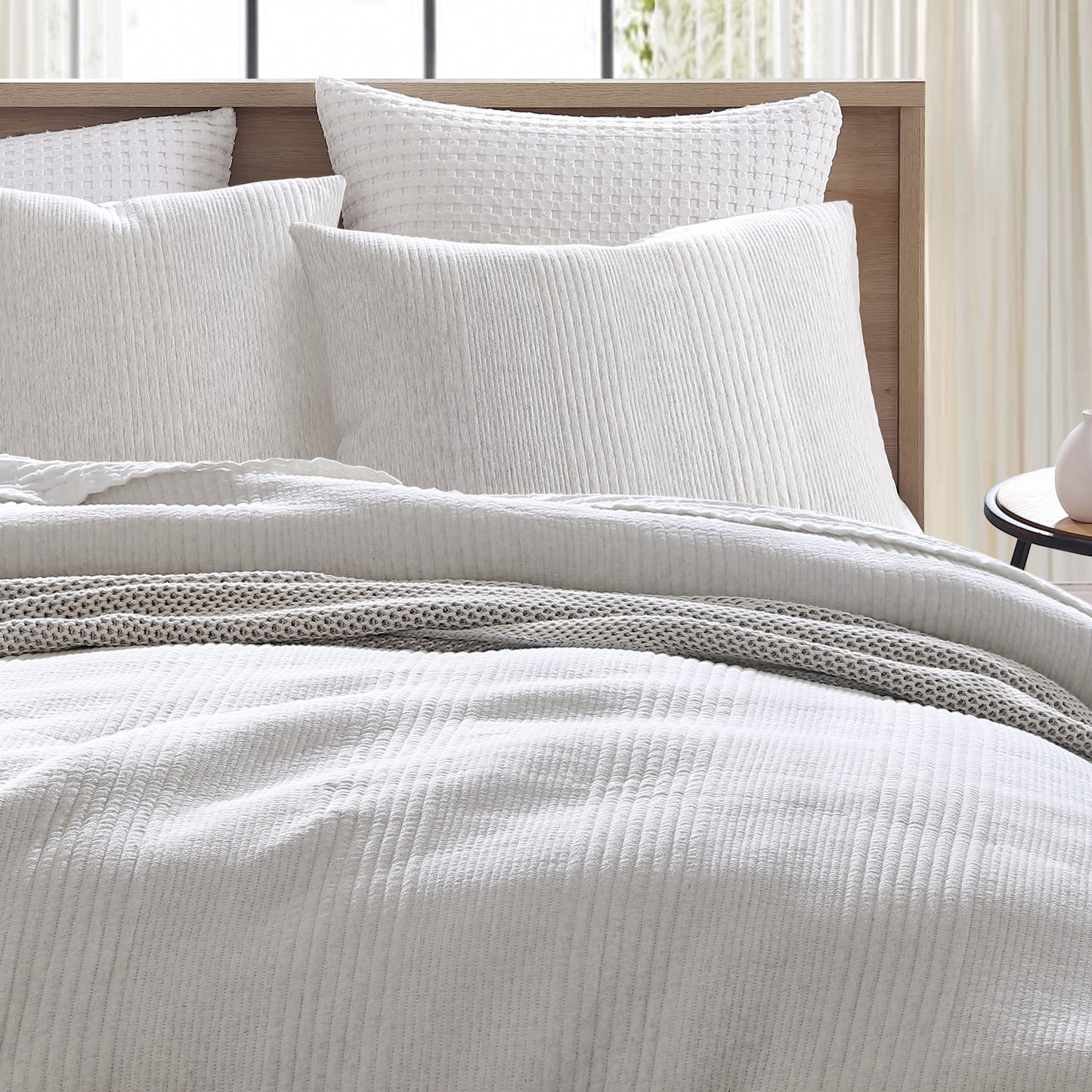 DKNY Pure Ribbed Jersey Comforter Set