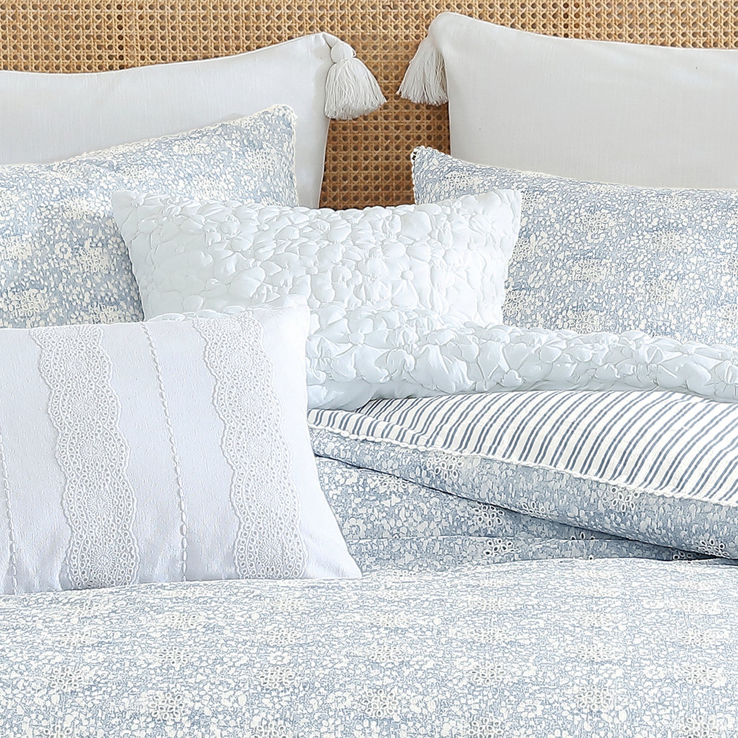 Peri Home Floral Bubble Pillow Set of 2