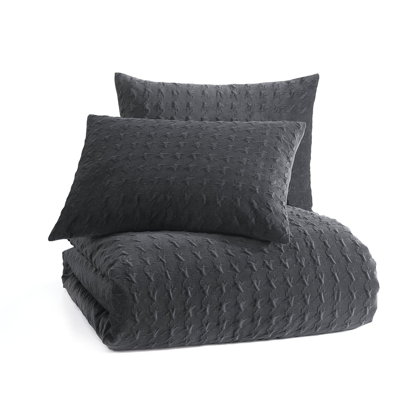 KARL LAGERFELD PARIS Velvet Houndstooth Comforter Set