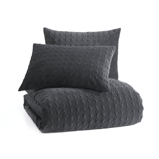 KARL LAGERFELD PARIS Velvet Houndstooth Comforter Set