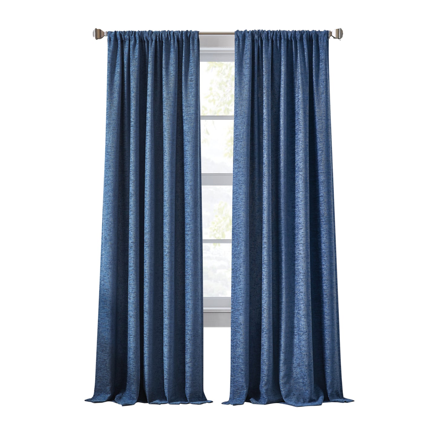 DKNY Boucle Chenille Room Darkening Curtain Panel Pair