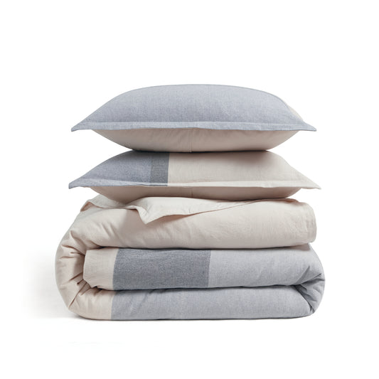 DKNY Pure Recycled Colorblock Duvet Set