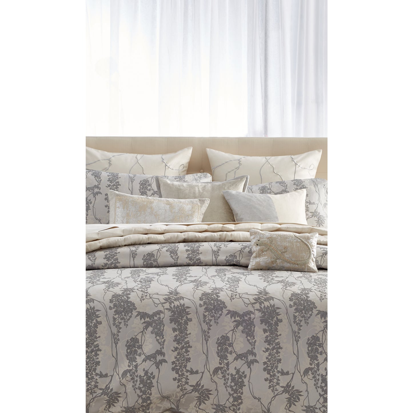 Michael Aram Velvet Metallic Stitch Decorative Pillow