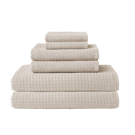 Uchino Waffle Twist 6-Piece Towel Set