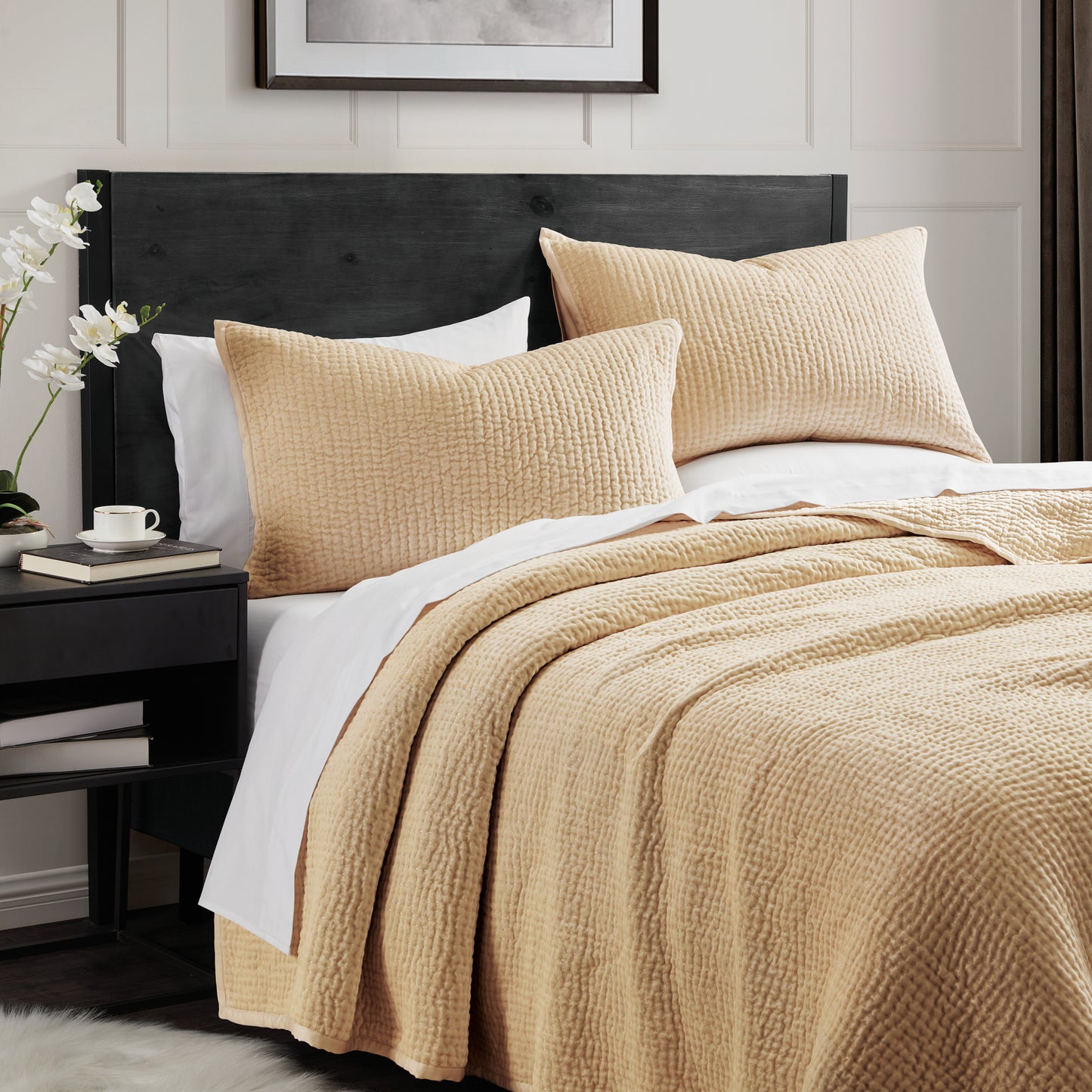 Donna Karan Home Velvet Quilt Collection