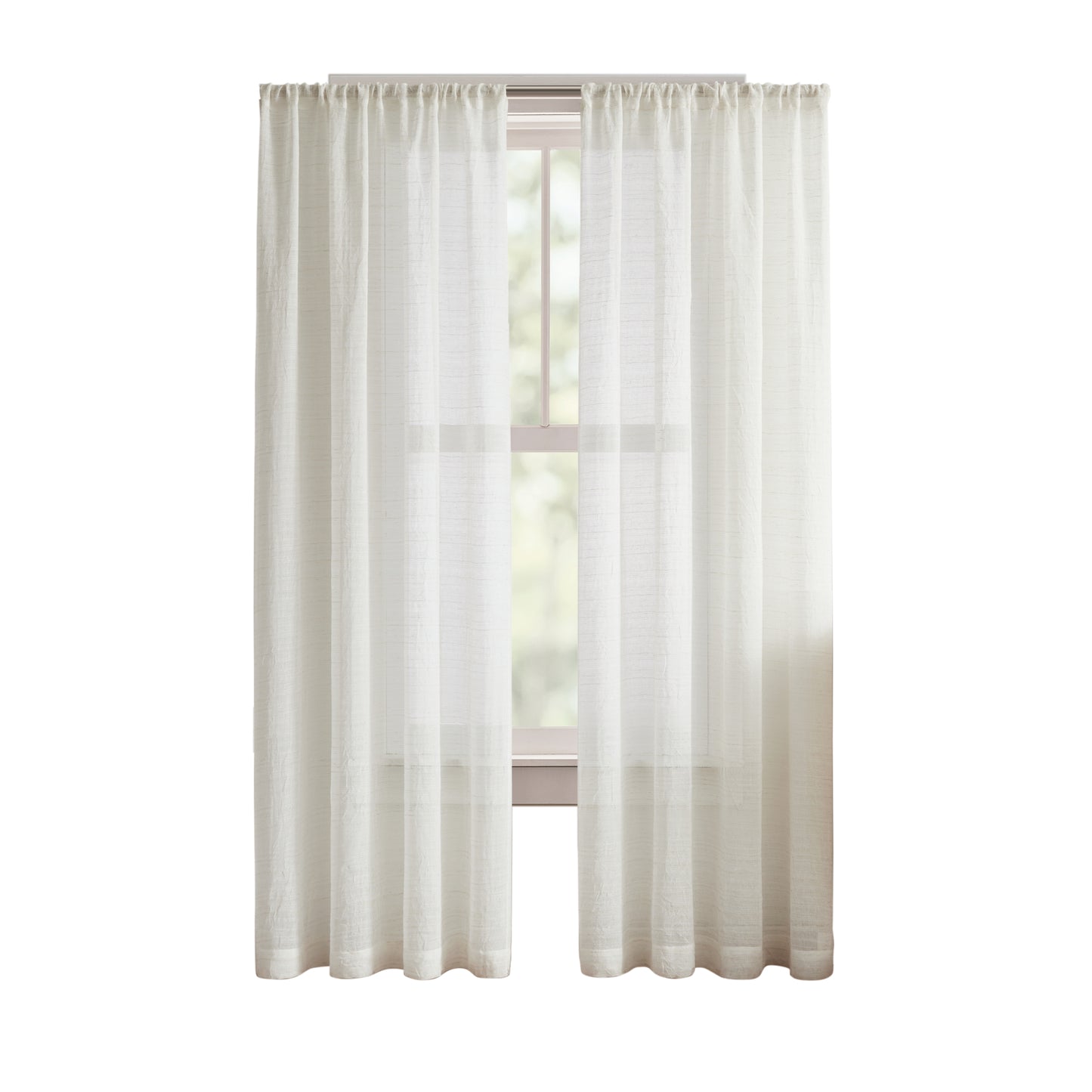 DKNY Antigua Linen Poletop Curtain Panel Pair
