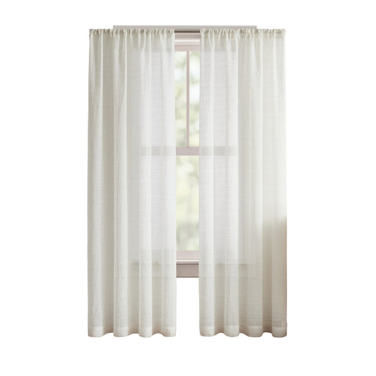 DKNY Antigua Linen Poletop Curtain Panel Pair