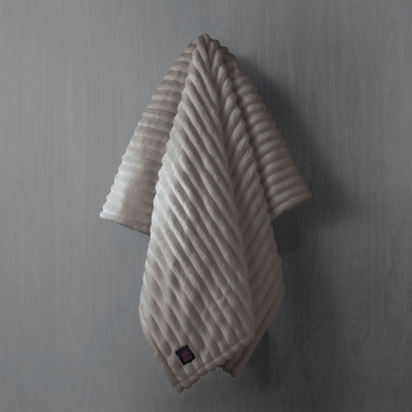 Brookstone Heated Ribbed Throw