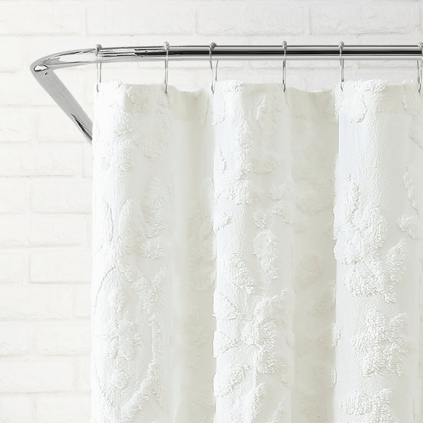 Peri Home Chenille Laurel Shower Curtain