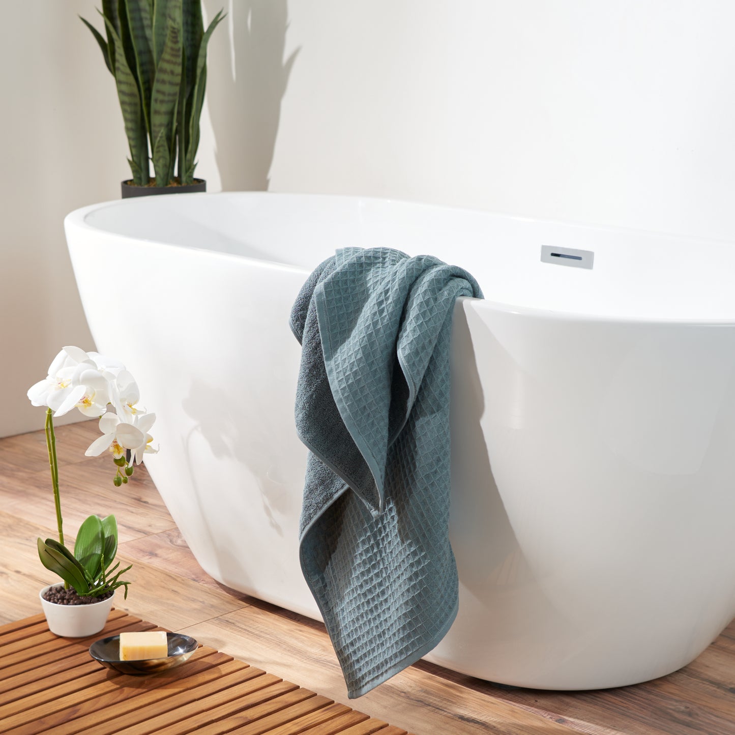 Uchino Waffle Twist 6 Piece Towel Set
