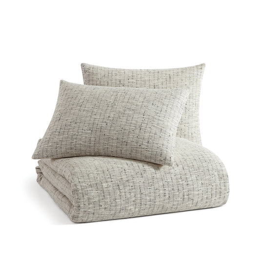 KARL LAGERFELD PARIS Metallic Tweed Duvet Set