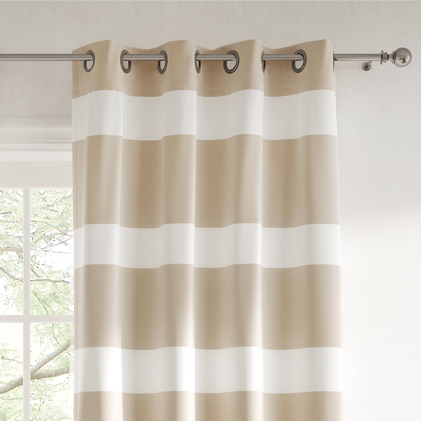 Tommy Hilfiger Breton Stripe Indoor/Outdoor Curtain Panel Pair