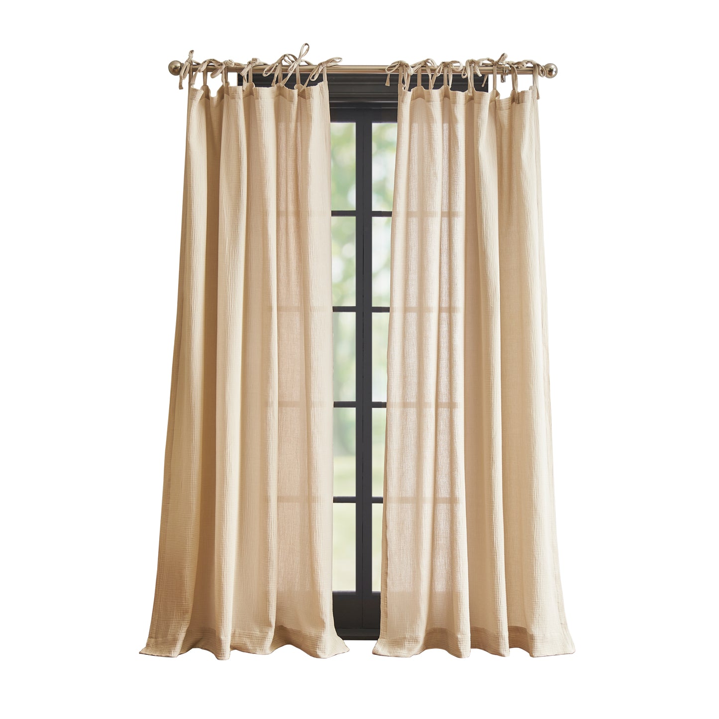 DKNY Pure Cotton Gauze Curtain Panel Pair