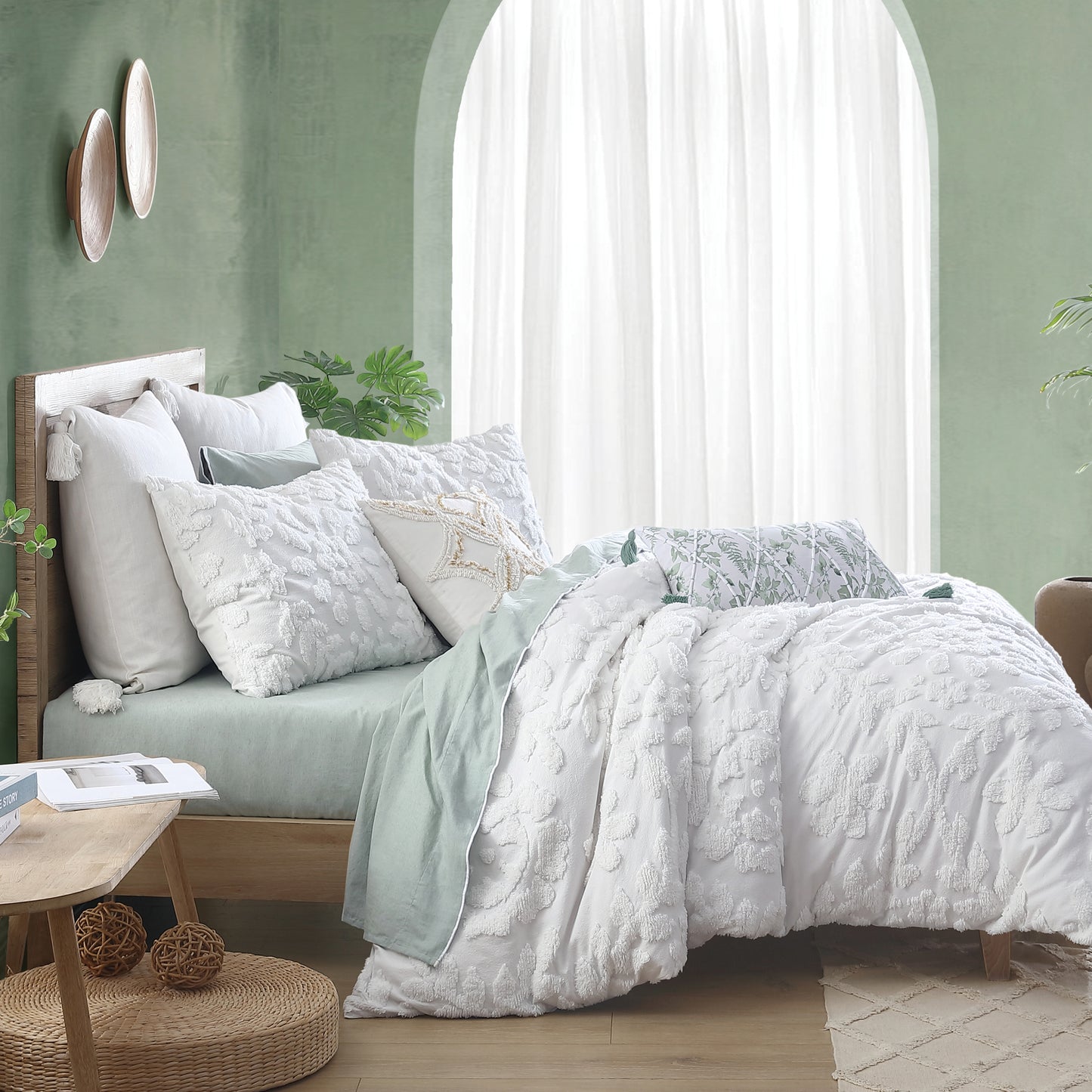 Peri Home Chenille Laurel Duvet Set