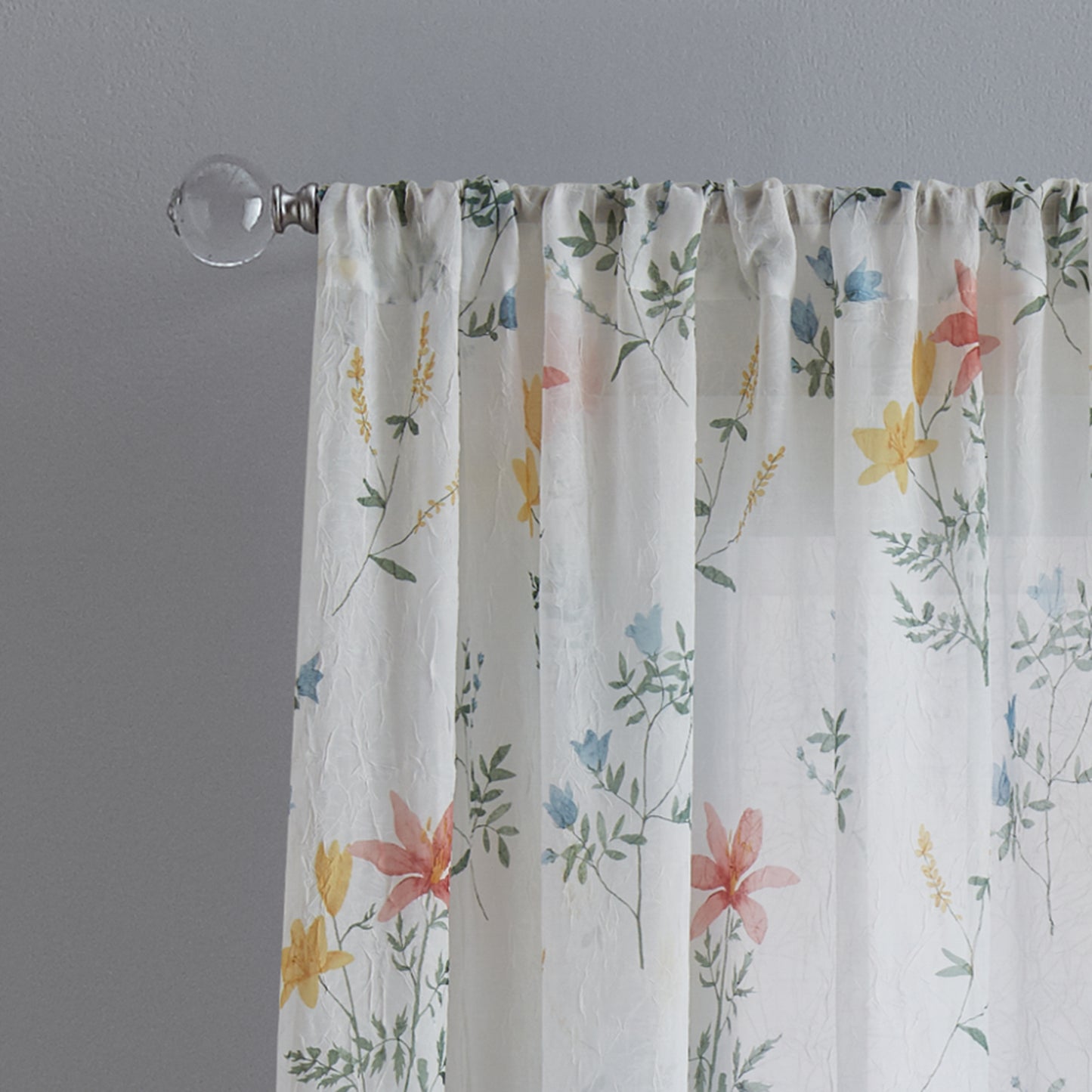 Curtainworks Primavera Crushed Voile Curtain Panel Pair