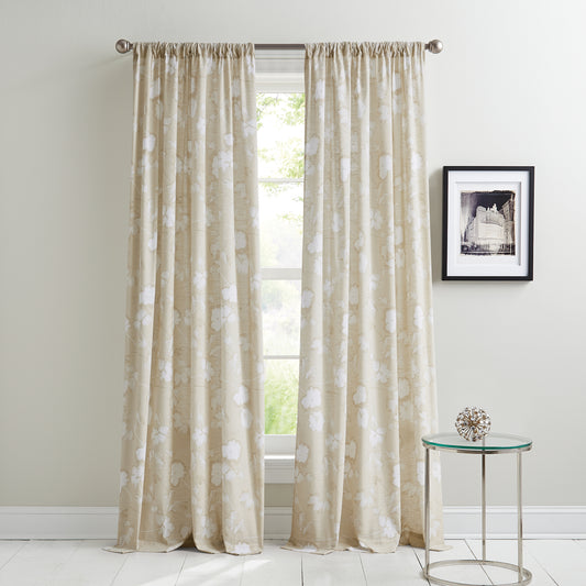 DKNY Dandelion Floral Curtain Panel Pair