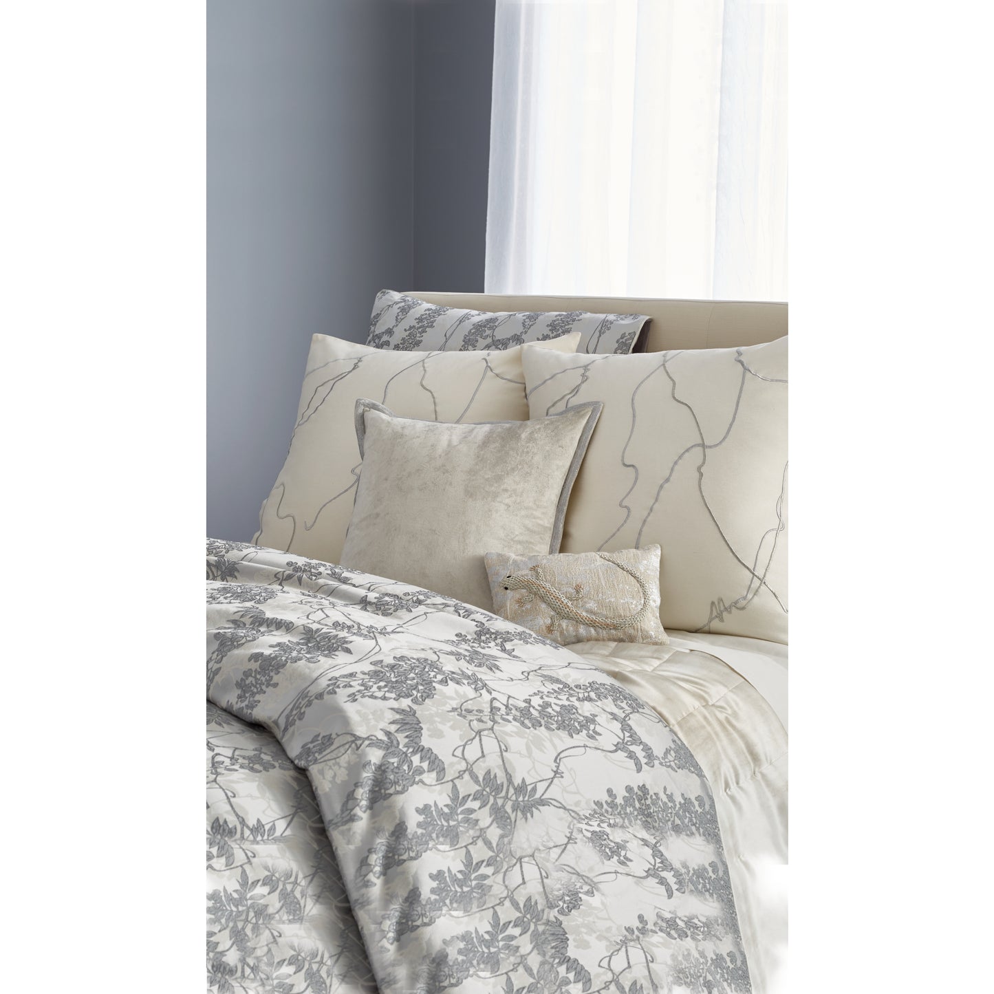 Michael Aram Velvet Metallic Stitch Decorative Pillow
