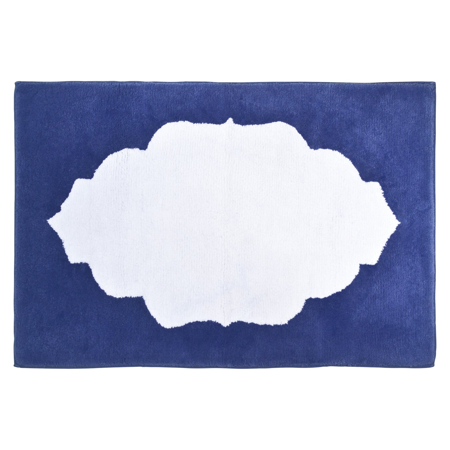 John Robshaw Hamir Bath Rug Collection Periwinkle