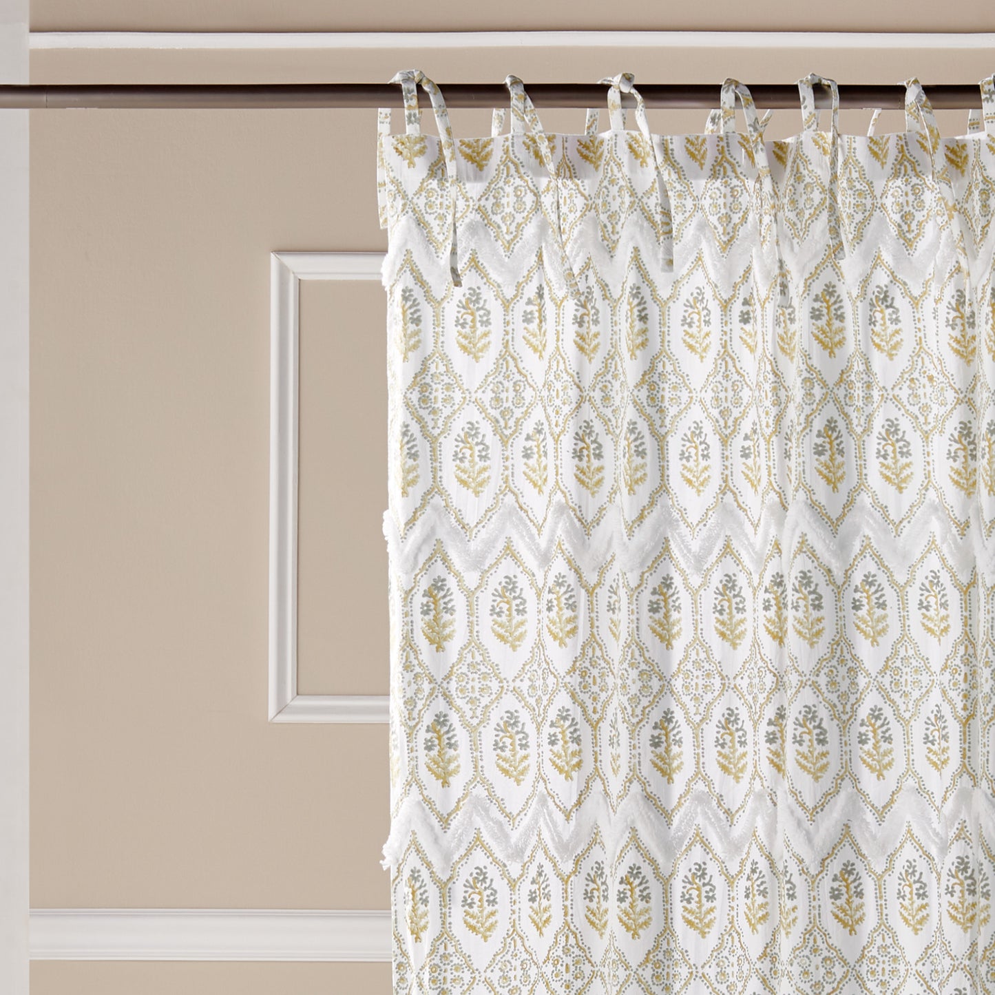 John Robshaw Sahasa Shower Curtain Collection linen