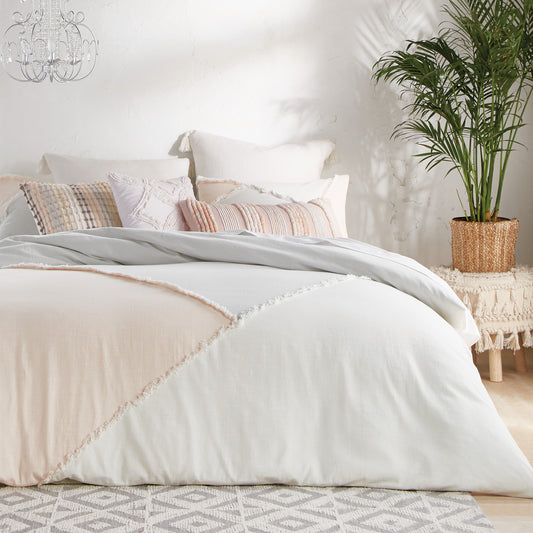 Peri Home Colorblock Fringe Comforter Set