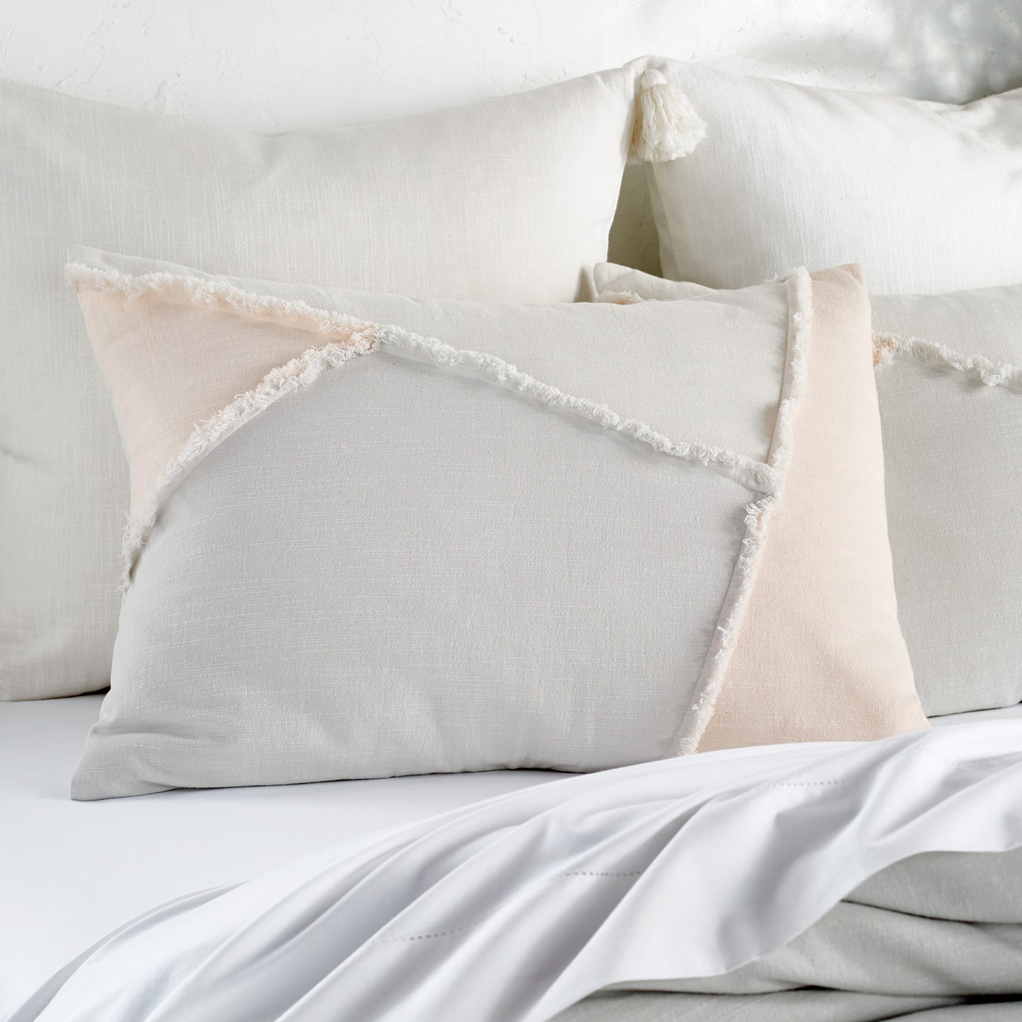 Peri Home Colorblock Fringe Comforter Set