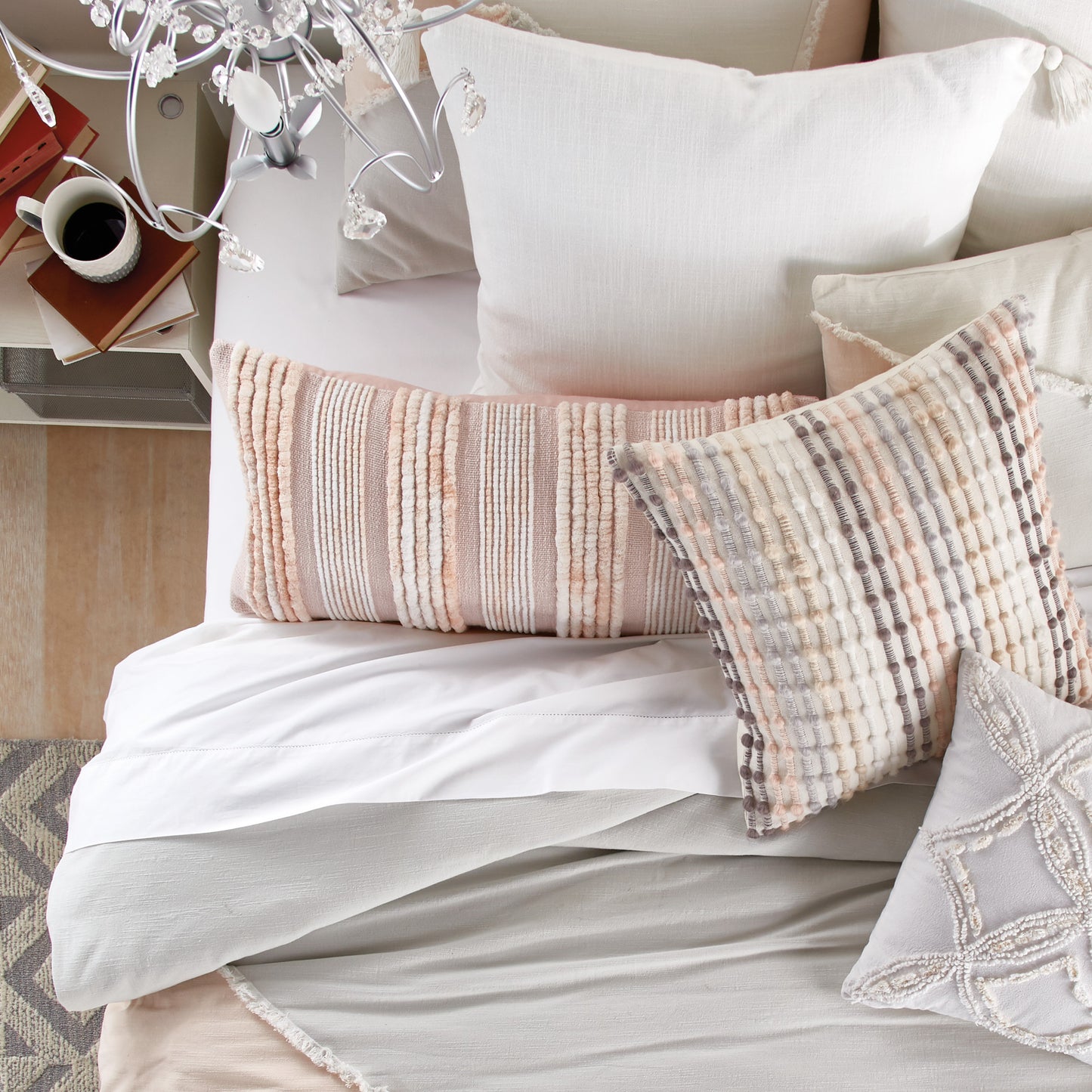 Peri Home Colorblock Fringe Comforter Set